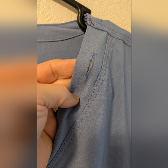 Carhartt Blue V-Neck Scrub Shirt - Picture 3 of 11